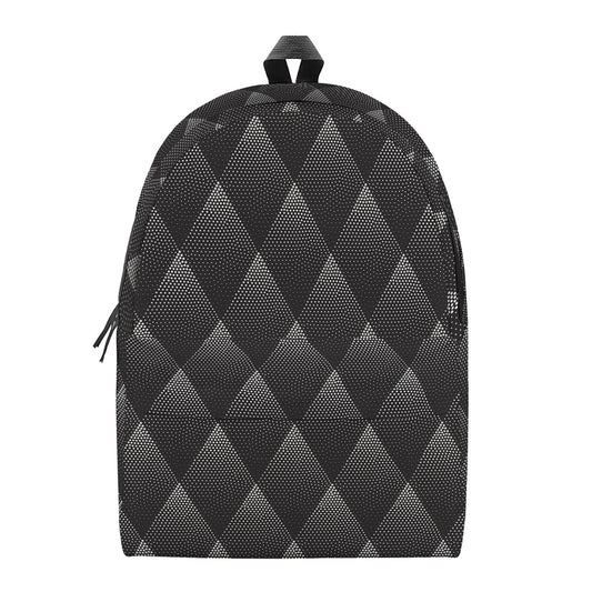 Dot Geometric Triangle Pattern Print Backpack