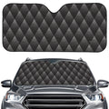 Dot Geometric Triangle Pattern Print Car Windshield Sun Shade
