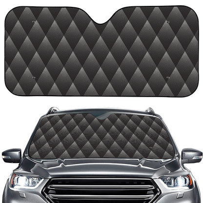 Dot Geometric Triangle Pattern Print Car Windshield Sun Shade