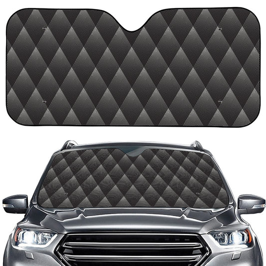 Dot Geometric Triangle Pattern Print Car Windshield Sun Shade