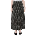 Dot Geometric Triangle Pattern Print Chiffon Maxi Skirt