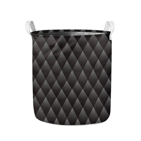 Dot Geometric Triangle Pattern Print Collapsible Laundry Basket