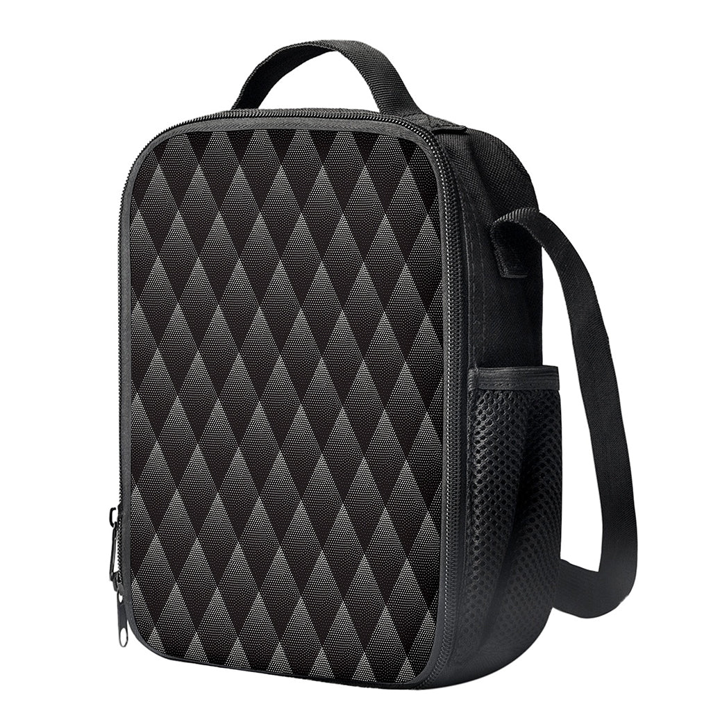 Dot Geometric Triangle Pattern Print Crossbody Lunch Bag
