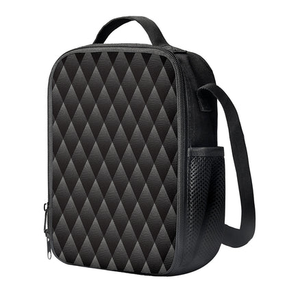 Dot Geometric Triangle Pattern Print Crossbody Lunch Bag