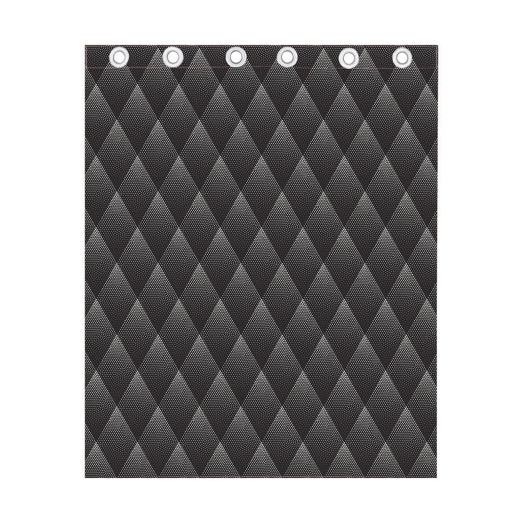 Dot Geometric Triangle Pattern Print Curtain