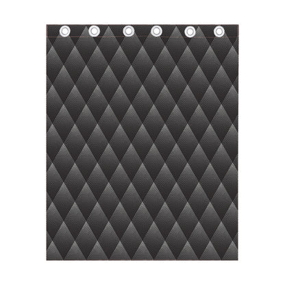 Dot Geometric Triangle Pattern Print Curtain