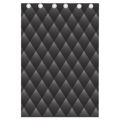 Dot Geometric Triangle Pattern Print Curtain