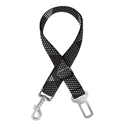 Dot Geometric Triangle Pattern Print Dog Seat Belt