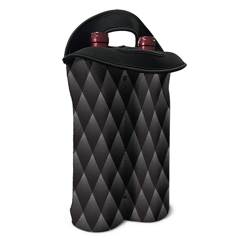 Dot Geometric Triangle Pattern Print Double Neoprene Wine Tote