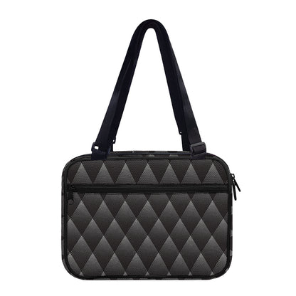 Dot Geometric Triangle Pattern Print Double Strap Bible Bag