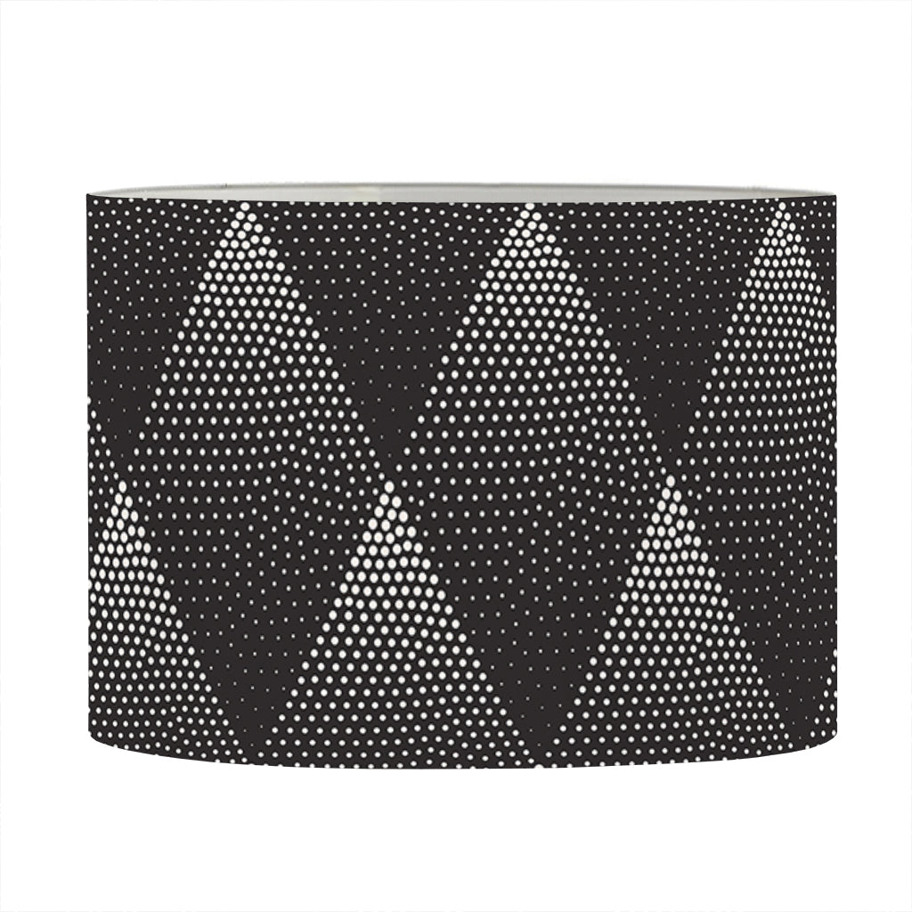 Dot Geometric Triangle Pattern Print Drum Lamp Shade