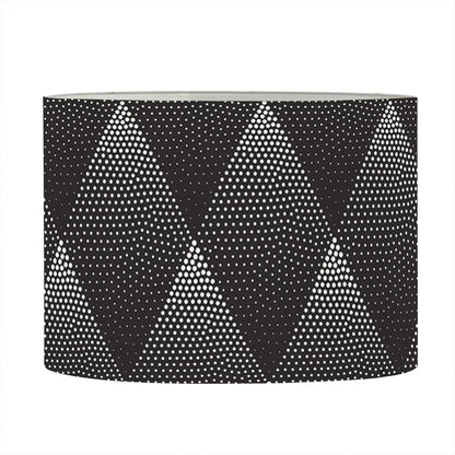 Dot Geometric Triangle Pattern Print Drum Lamp Shade