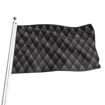 Dot Geometric Triangle Pattern Print Flag