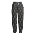 Dot Geometric Triangle Pattern Print Fleece Lined Knit Pants