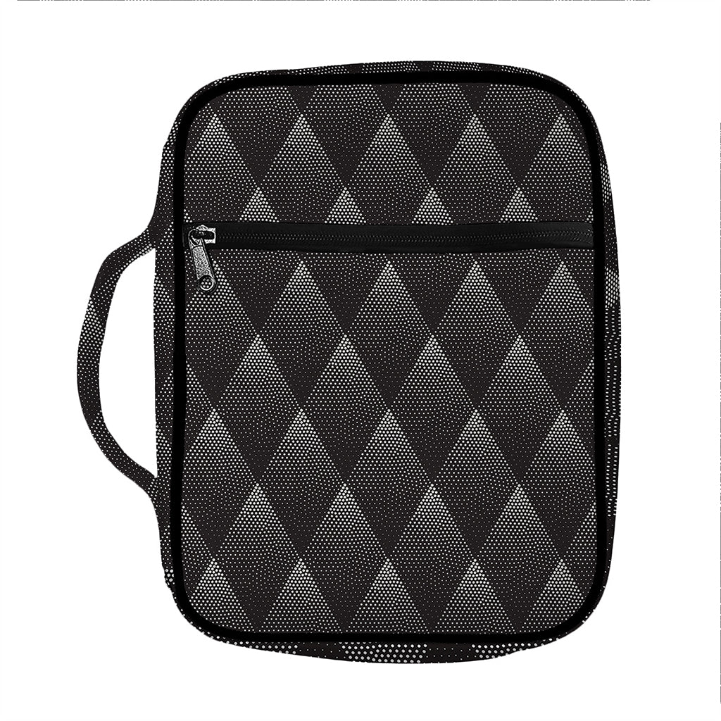 Dot Geometric Triangle Pattern Print Front Pocket Bible Bag