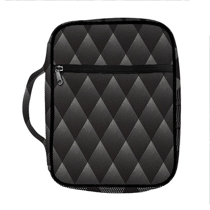 Dot Geometric Triangle Pattern Print Front Pocket Bible Bag