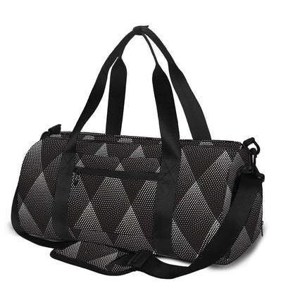 Dot Geometric Triangle Pattern Print Gym Bag