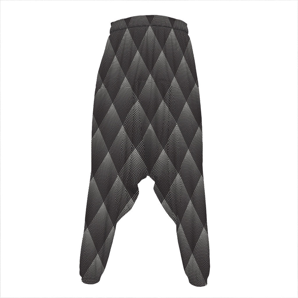 Dot Geometric Triangle Pattern Print Hammer Pants