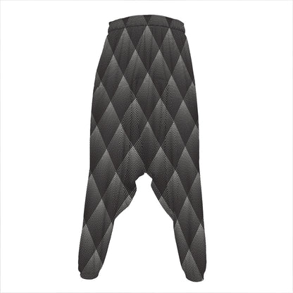 Dot Geometric Triangle Pattern Print Hammer Pants