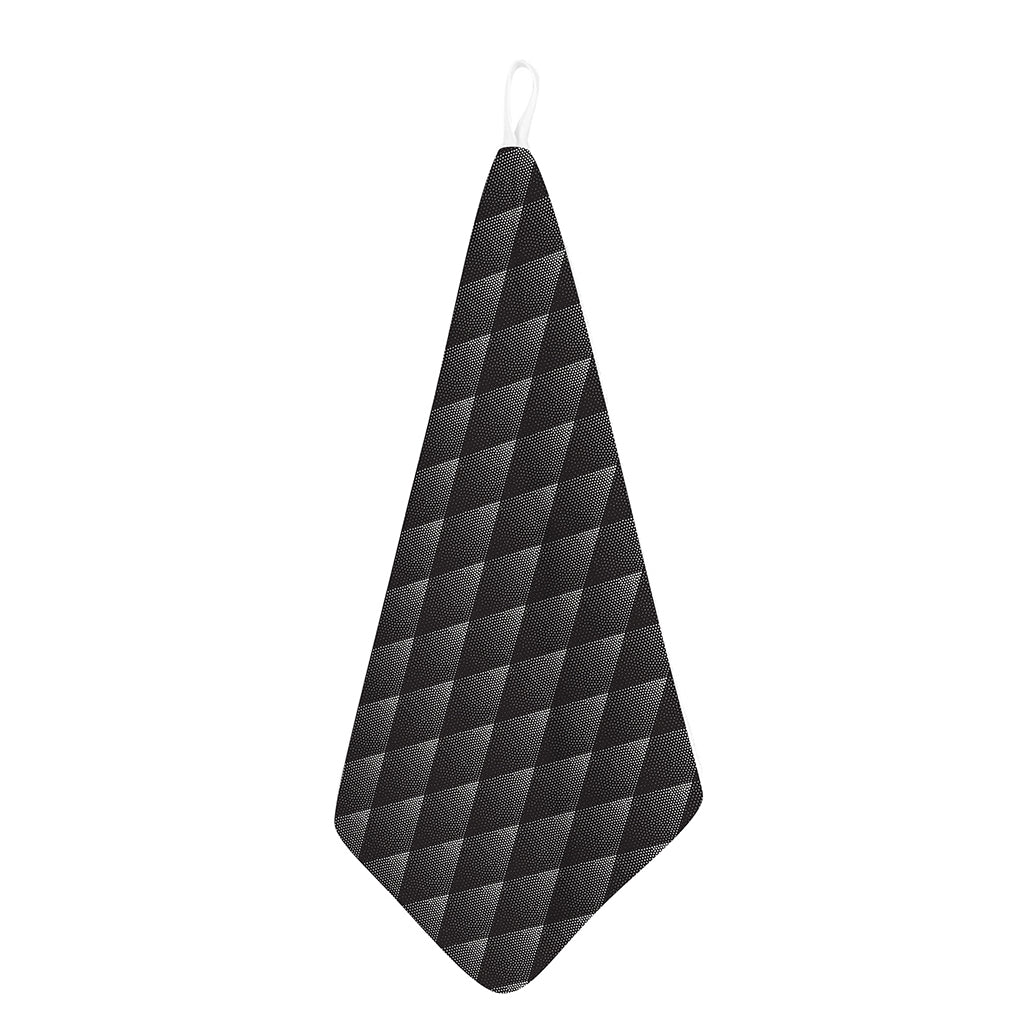 Dot Geometric Triangle Pattern Print Hand Towel
