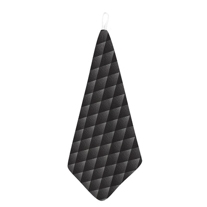 Dot Geometric Triangle Pattern Print Hand Towel