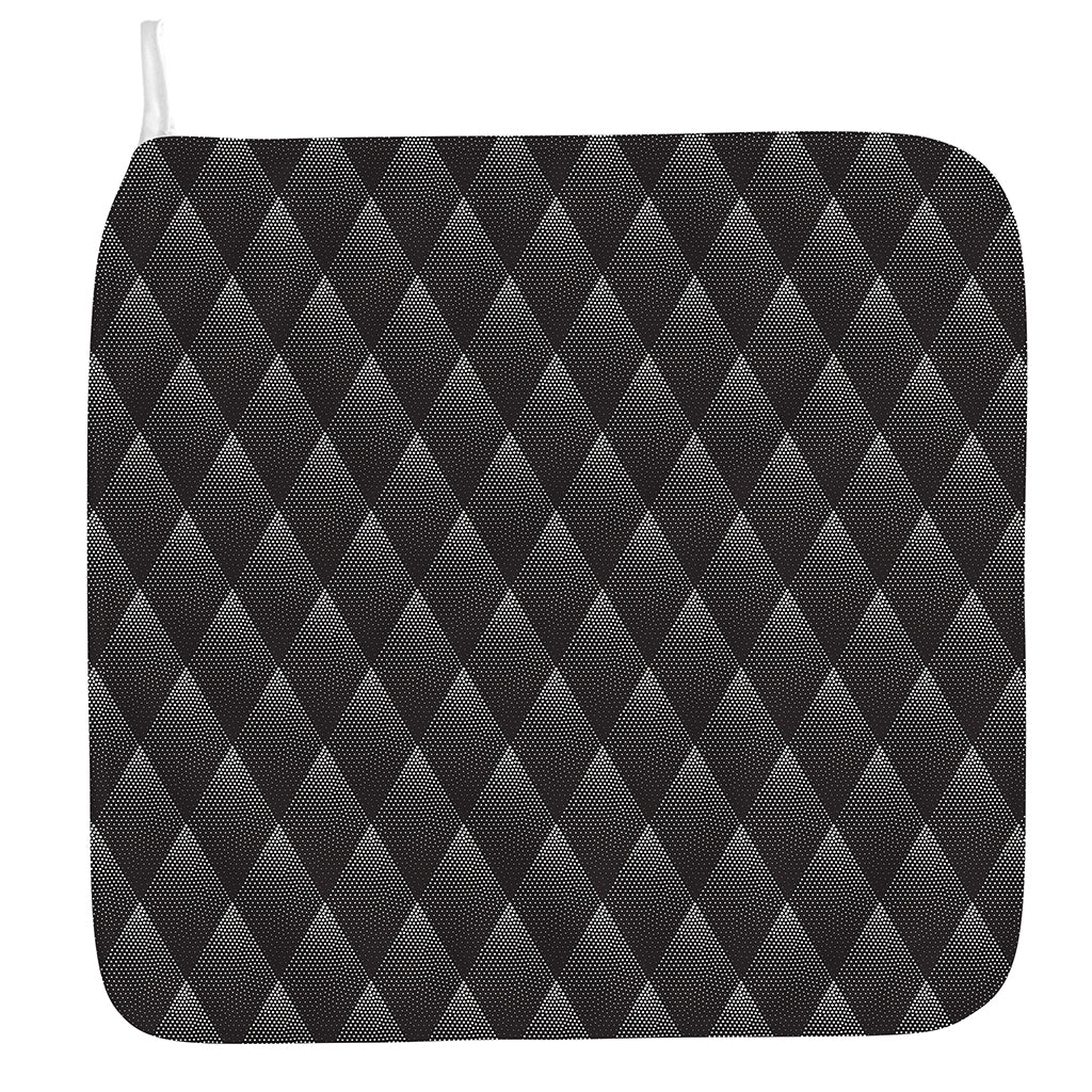 Dot Geometric Triangle Pattern Print Hand Towel