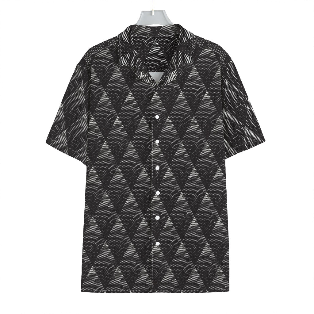 Dot Geometric Triangle Pattern Print Hawaiian Shirt