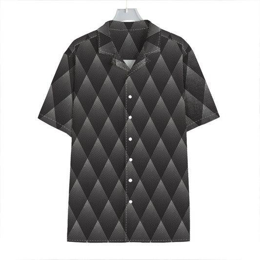 Dot Geometric Triangle Pattern Print Hawaiian Shirt