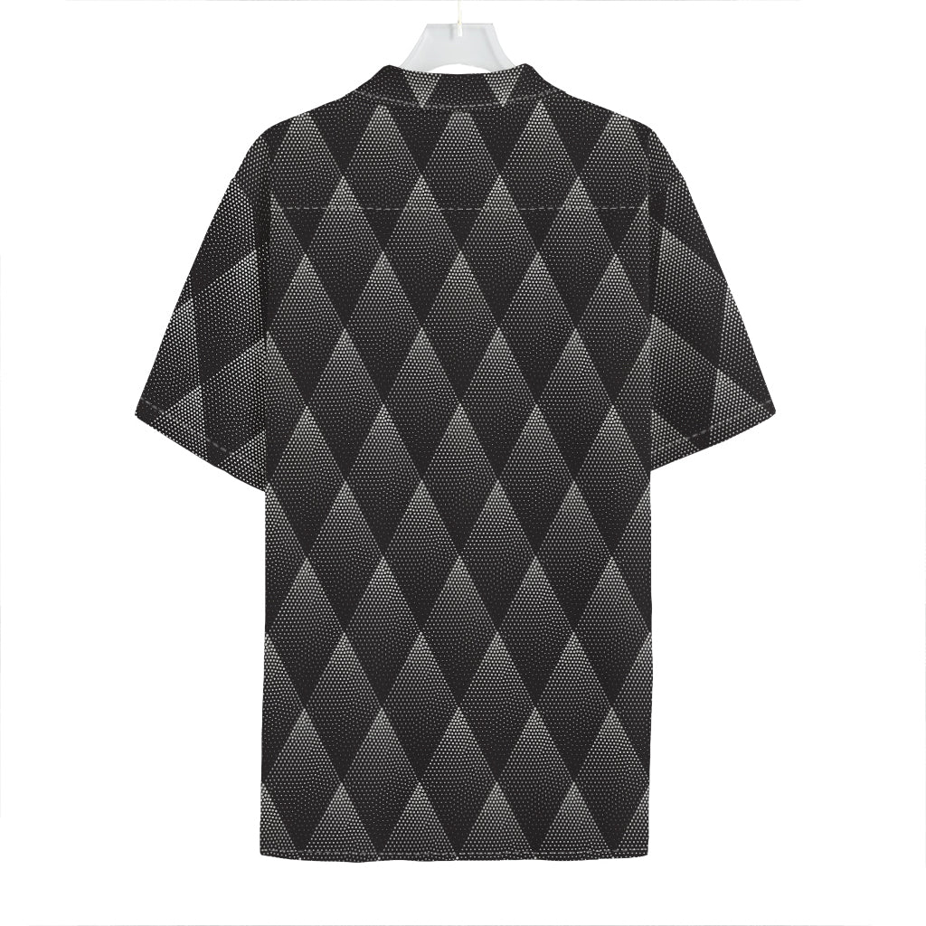 Dot Geometric Triangle Pattern Print Hawaiian Shirt