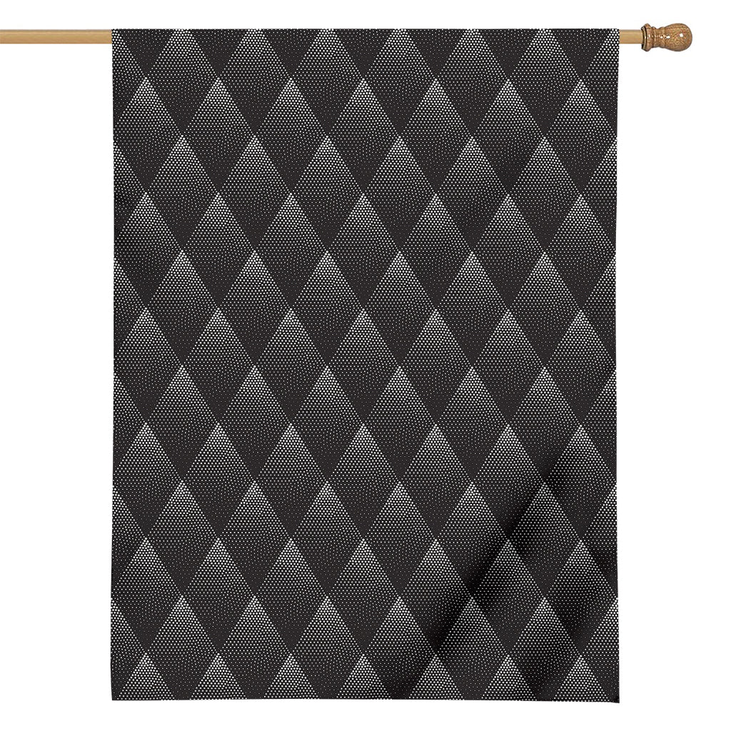 Dot Geometric Triangle Pattern Print House Flag