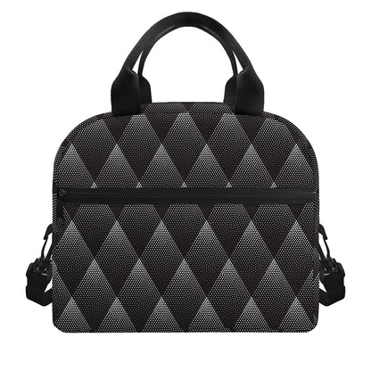 Dot Geometric Triangle Pattern Print Insulated Lunch Bag