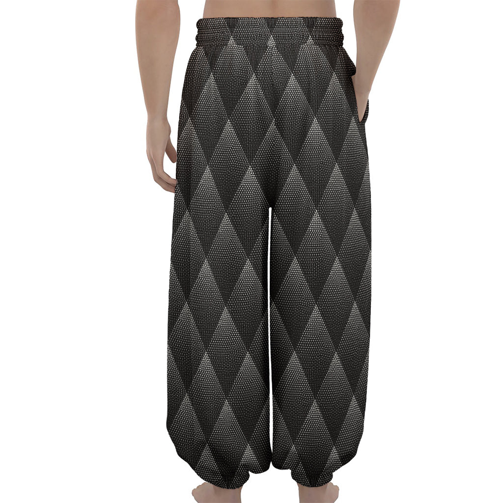 Dot Geometric Triangle Pattern Print Lantern Pants