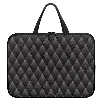 Dot Geometric Triangle Pattern Print Laptop Sleeve With Handle