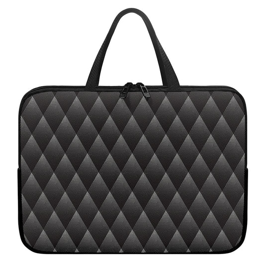 Dot Geometric Triangle Pattern Print Laptop Sleeve With Handle