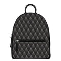 Dot Geometric Triangle Pattern Print Leather Backpack