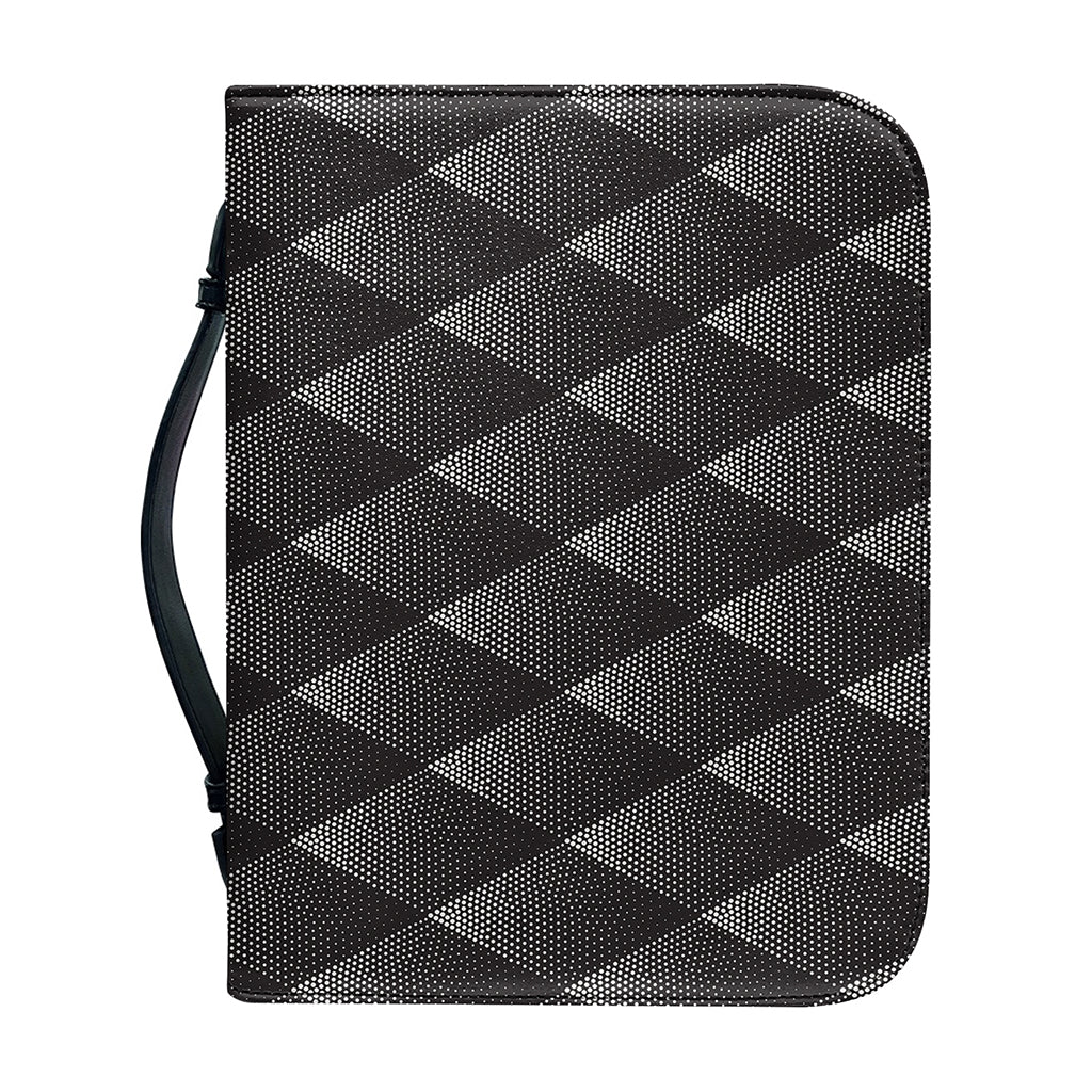 Dot Geometric Triangle Pattern Print Leather Bible Cover