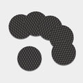 Dot Geometric Triangle Pattern Print Leather Coaster Set