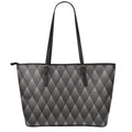 Dot Geometric Triangle Pattern Print Leather Tote Bag With Zipper