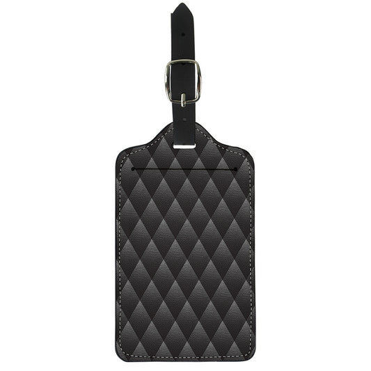 Dot Geometric Triangle Pattern Print Luggage Tag