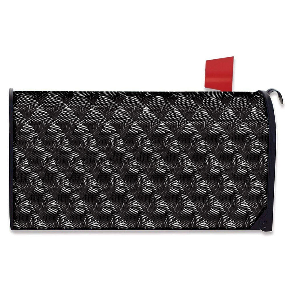 Dot Geometric Triangle Pattern Print Mailbox Cover