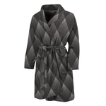 Dot Geometric Triangle Pattern Print Men's Bathrobe