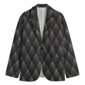 Dot Geometric Triangle Pattern Print Men's Blazer
