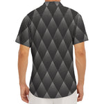 Dot Geometric Triangle Pattern Print Men's Deep V-Neck Shirt