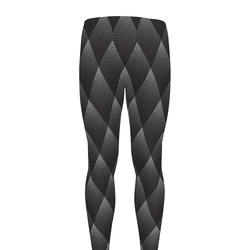 Dot Geometric Triangle Pattern Print Men's leggings