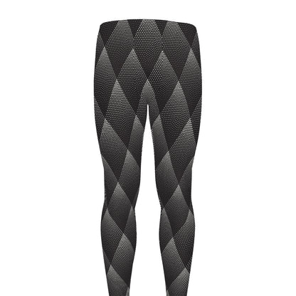 Dot Geometric Triangle Pattern Print Men's leggings