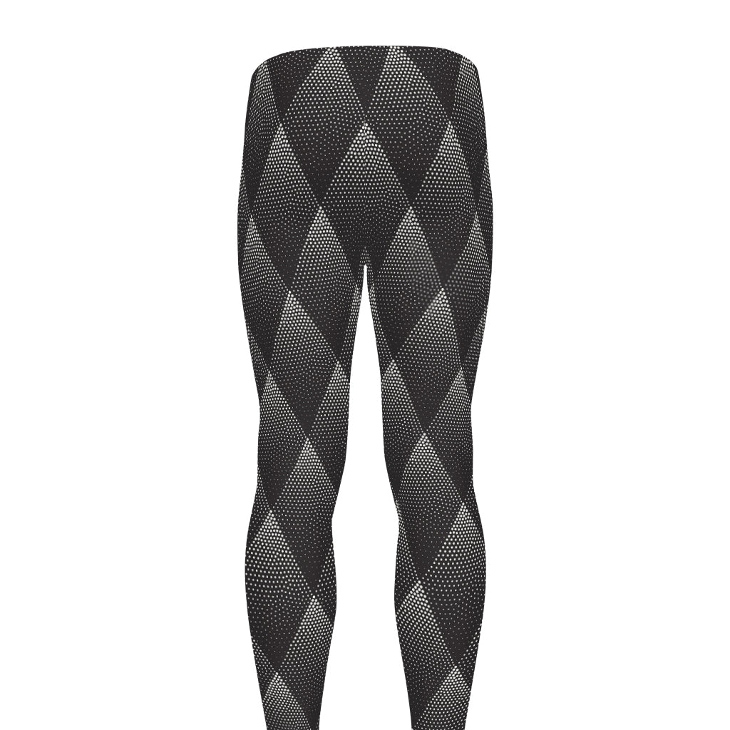 Dot Geometric Triangle Pattern Print Men's leggings