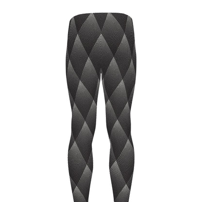 Dot Geometric Triangle Pattern Print Men's leggings
