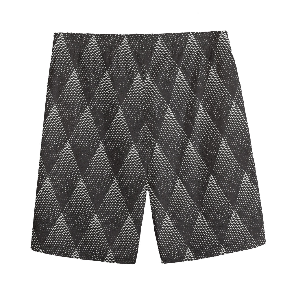 Dot Geometric Triangle Pattern Print Men's Sports Shorts
