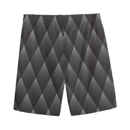 Dot Geometric Triangle Pattern Print Men's Sports Shorts