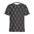 Dot Geometric Triangle Pattern Print Men's Athletic T-Shirt